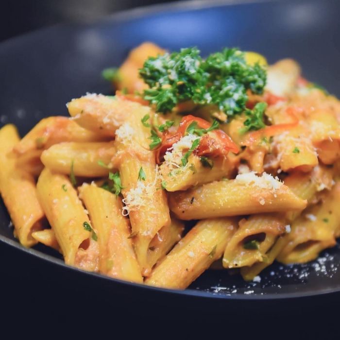 Scharfer Arrabiata-Penne