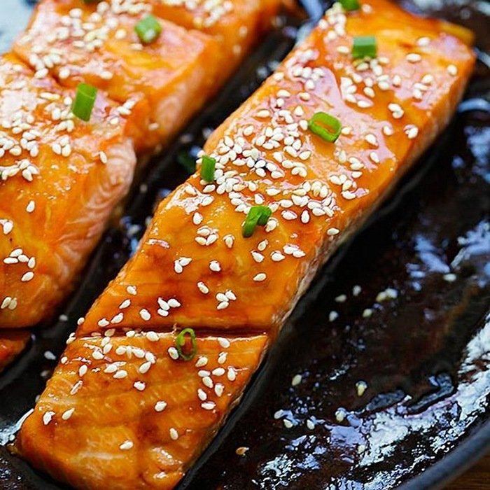 Honig-Teriyaki-Salmon
