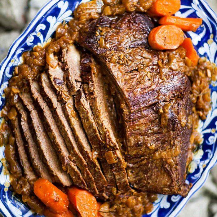 Rindfleischbraten mit Gemüse