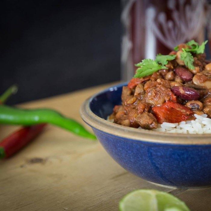 Gebratenes Rindfleisch-Chili