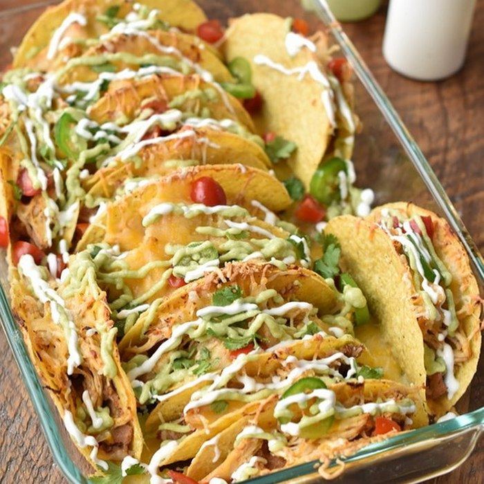 Ofen-Taco mit Hähnchen