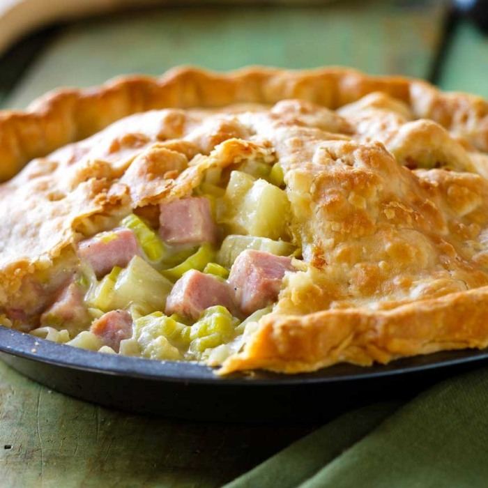Hähnchen-Schinken-Lauch-Quiche