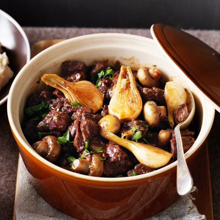 Bourguignon aus Rindfleisch