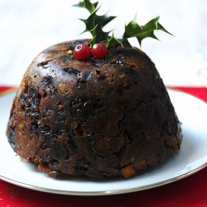 Klassisches Weihnachtspudding