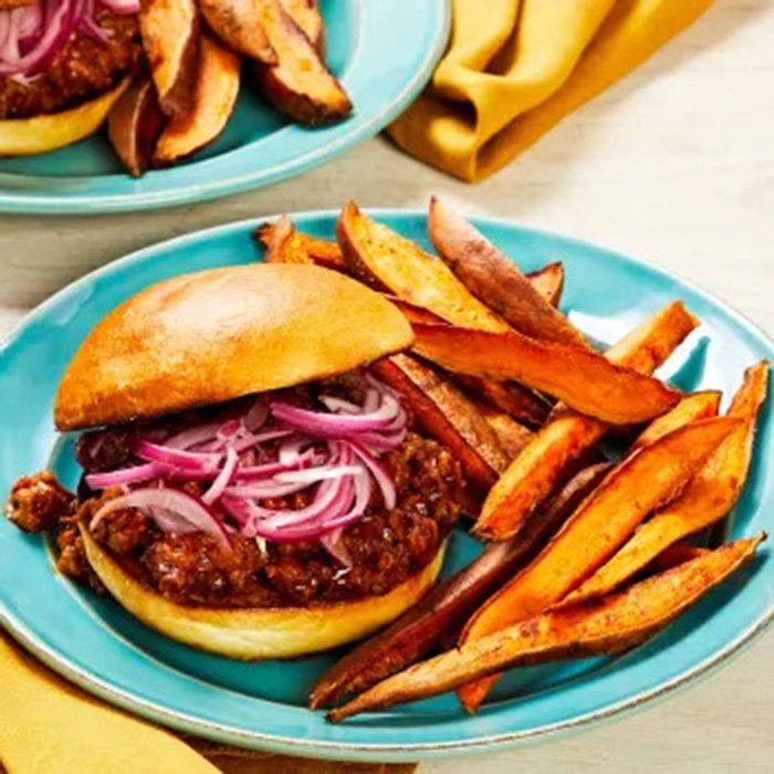BBQ-Schweinefleisch-Sloppy-Joes
