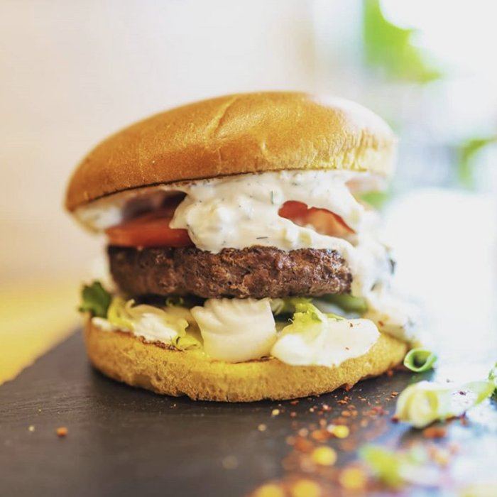 Lamb-Tzatziki-Burger