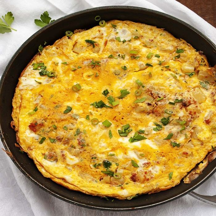 Chorizo, Kartoffeln & Käse-Omelette