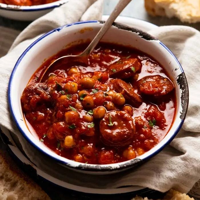 Chorizo-Chickpeasuppe