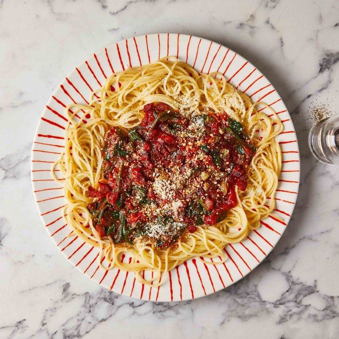 Spaghetti mit spanischen Aromen