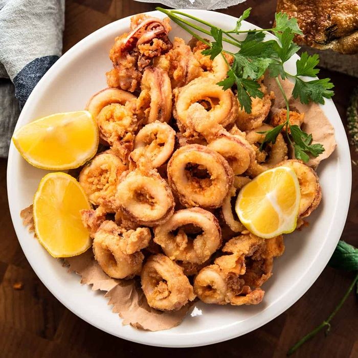 Gebratene Calamari