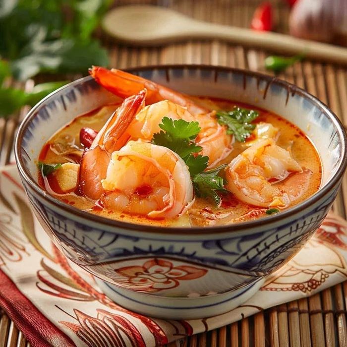 Tom-Yum-Suppe mit Krill
