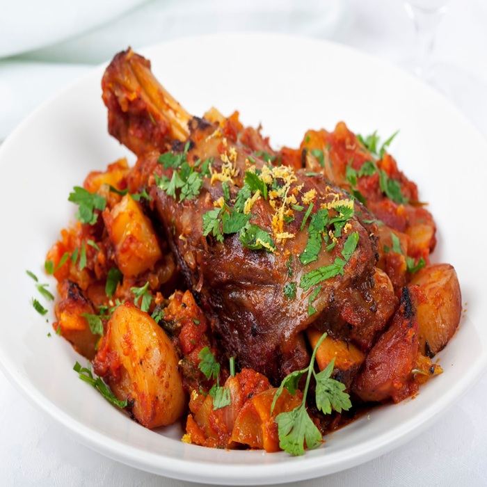 Vietnamesische Lammbraten mit Süßkartoffeln