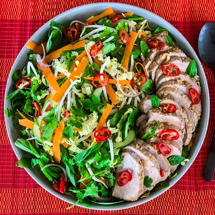 Vietnamesische Schweinefleischsalat