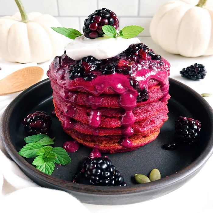 Rote-Rüben-Pfannkuchen