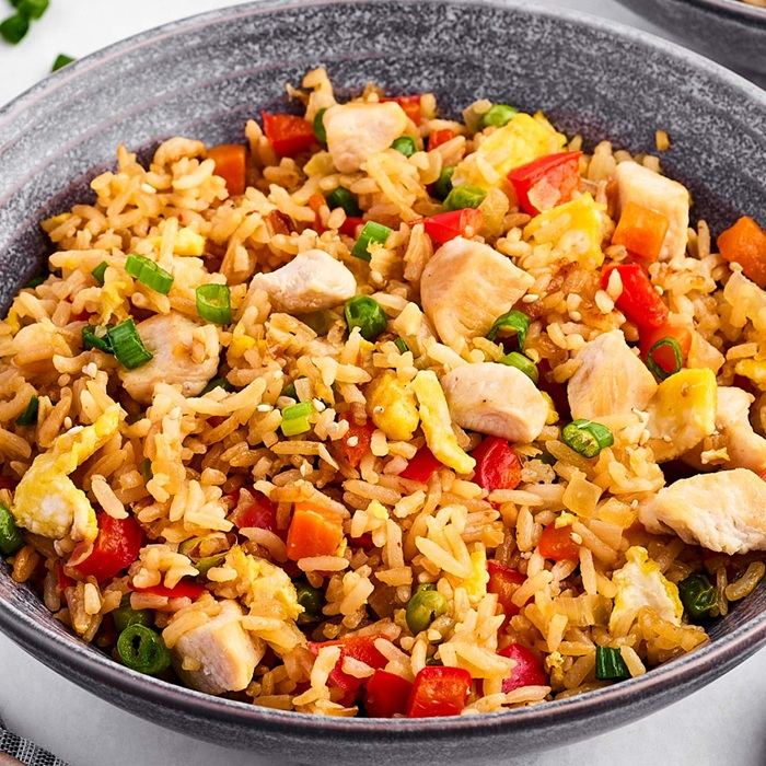Hähnchen-Fried-Rice