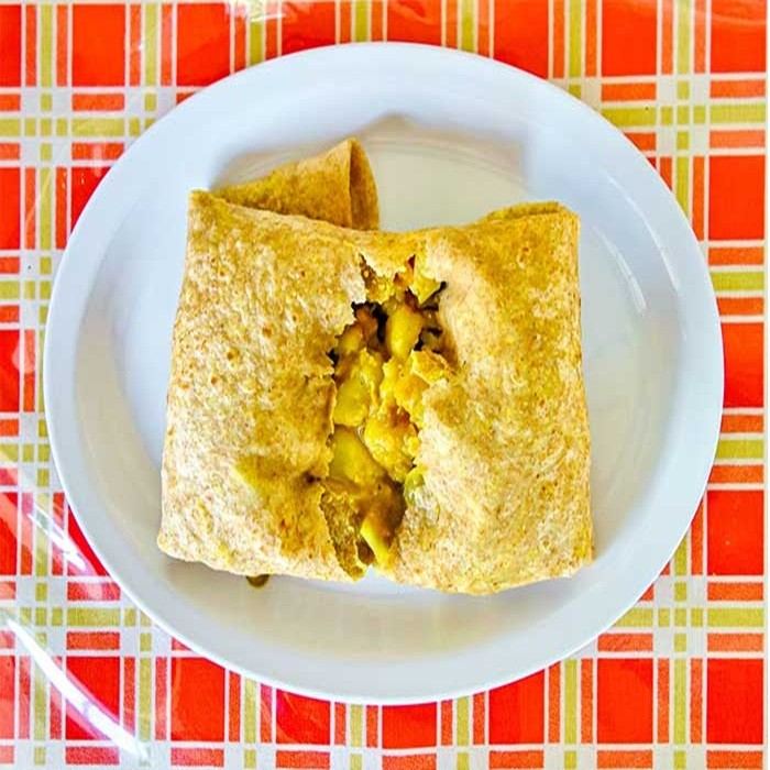 Hähnchen-Kartoffel-Roti