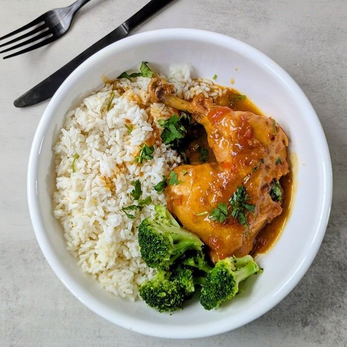 Hähnchen in Zitronensauce (Pollo a la Naranja)