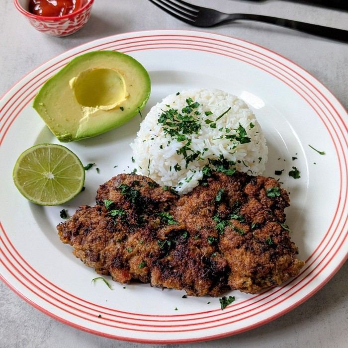 Steak mit Brotkruste