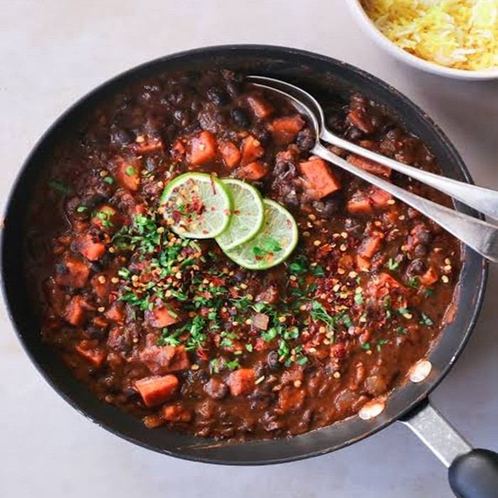 Schwarze Bohnen-Hotpot